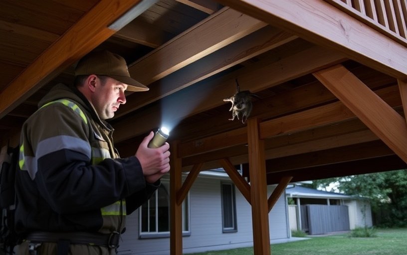 Under Deck Possum Removal in Whittlesea